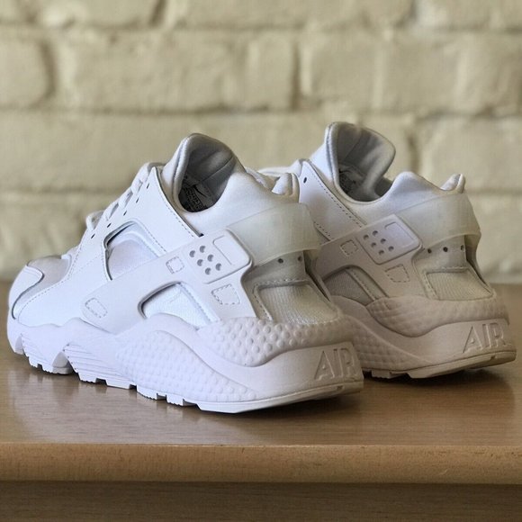 Nike Air Huarache Triple White Womens 11/ Mens 9.5 Sneakers Shoes Pure P… - Picture 4 of 10